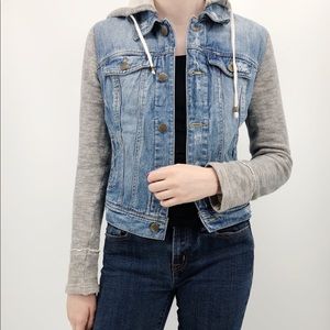black rivet denim jacket